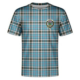 Thomson Blue Tartan Crest T-shirt